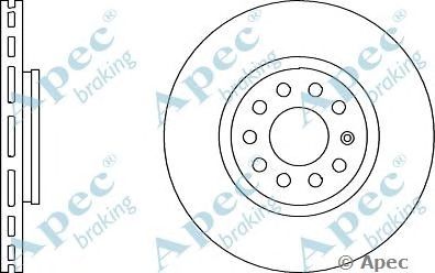 APEC BRAKING dsk2137 -  Тормозной диск